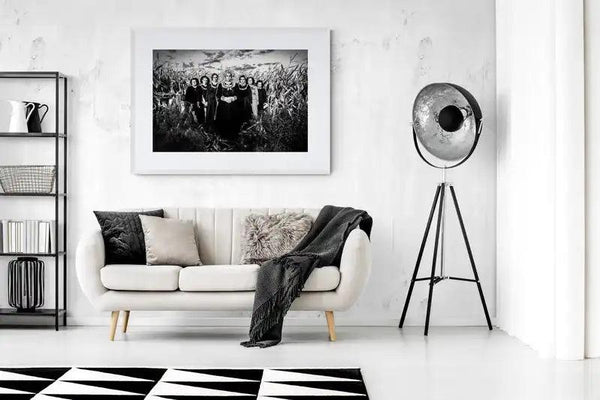 Limited Edition numbered and signed. Cornfield, Thrace | Black-and-white wall art photography from Greece