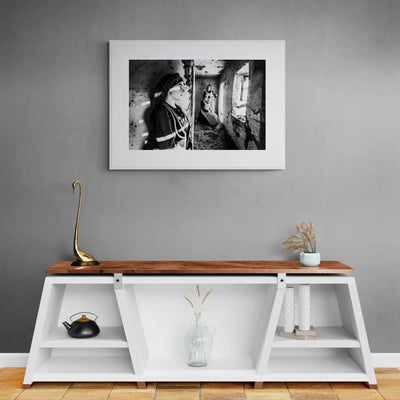 Limited Edition numbered and signed. Rural costumes of Kastoria, W. Macedonia | Black-and-white wall art photography from Greece
