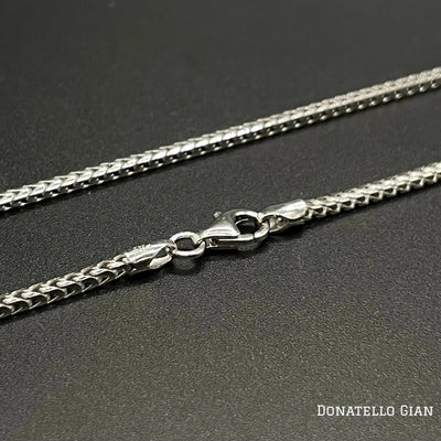 Sterling Silver 925 Round Franco Chain 1.7MM, 16