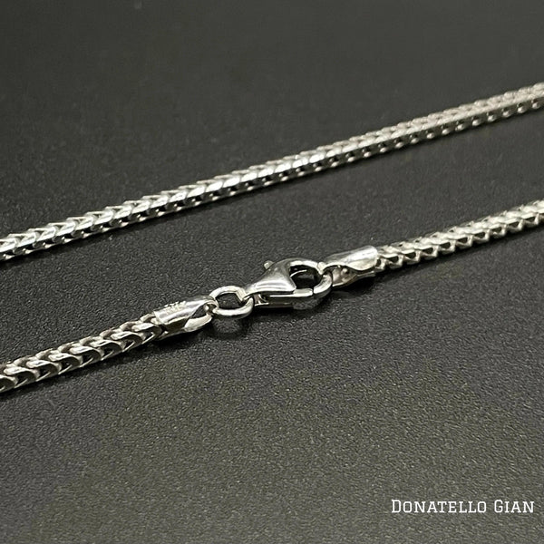 Sterling Silver 925 Round Franco Chain 1.7MM, 16