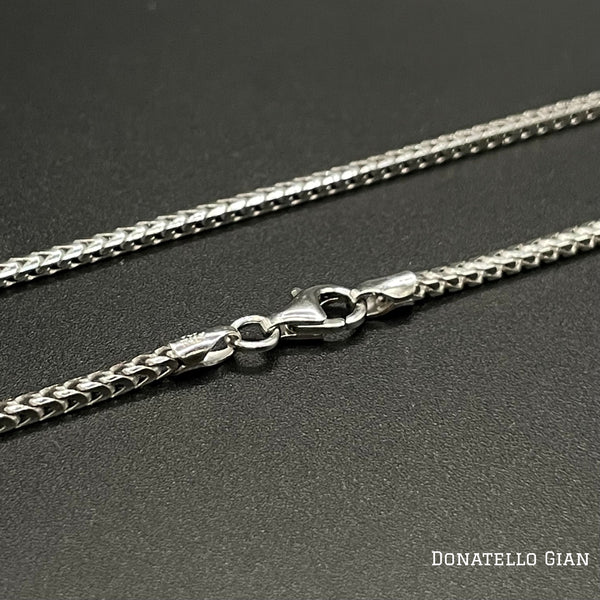 Sterling Silver 925 Round Franco Chain 1.7MM, 16