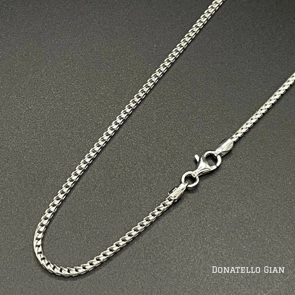 Sterling Silver 925 Round Franco Chain 1.7MM, 16