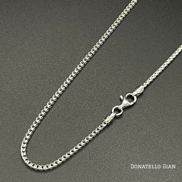 Sterling Silver 925 Round Franco Chain 1.7MM, 16