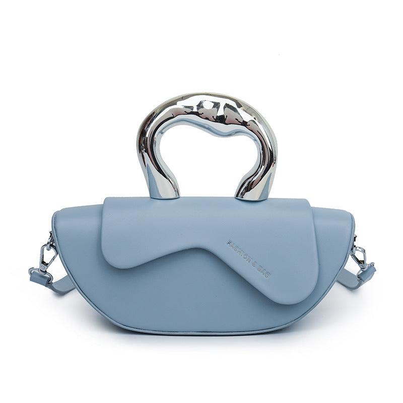 French niche commuting letter armpit bag, women's summer versatile texture, single shoulder crossbody dumpling bag