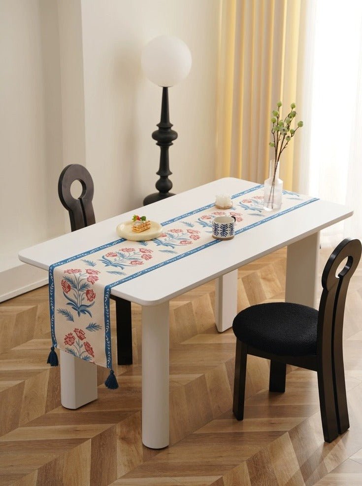 French Style Floral Table Runner