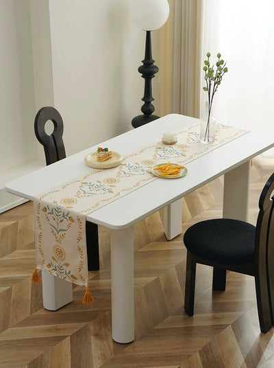 French Style Floral Table Runner