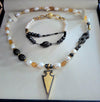Freshwater Pearls and Yellow Sapphire Necklace