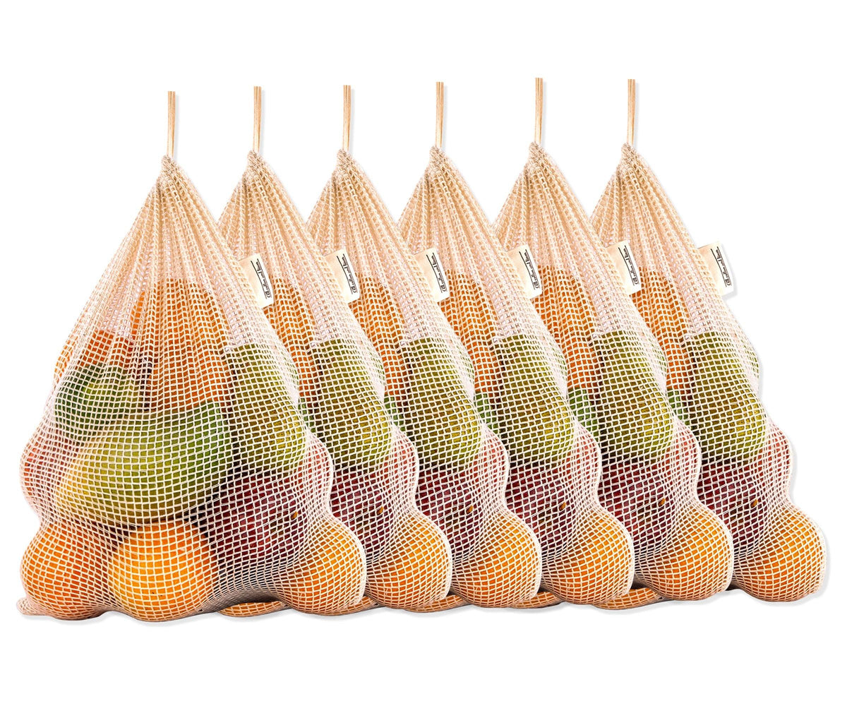 Mesh Shopping Bags Set of 6