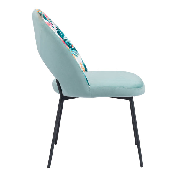 Bethpage Dining Chair (Set of 2) Multicolor Print & Green