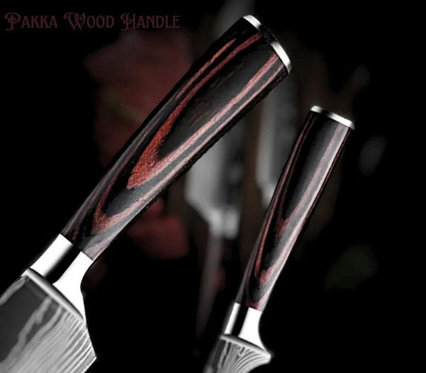 Fujin Chef's Knife Set 7 Pcs Pakkawood Handle - Gifts for You 'n Me