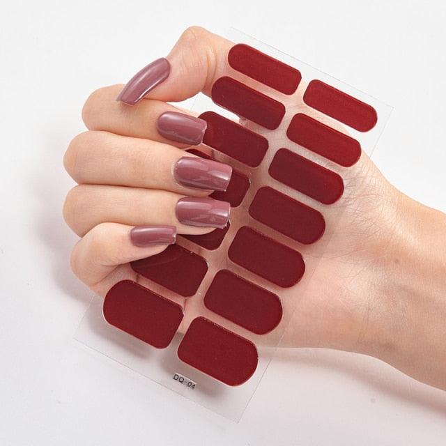 Full Cover Nail Stickers Designer Nail Decals Fashion Five Sorts of Nail Stickers  Nail Sticker set Nail Decoration Nail Strips 3D Nail Art Stickers Decal Slider Template Diy Nail Tool Decorations Nail Art Design Self Adhesive Luxury Designer Nail Sticker