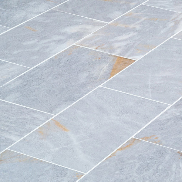 Fume Gray Marble Floor and Wall Tile - Livfloors Collection