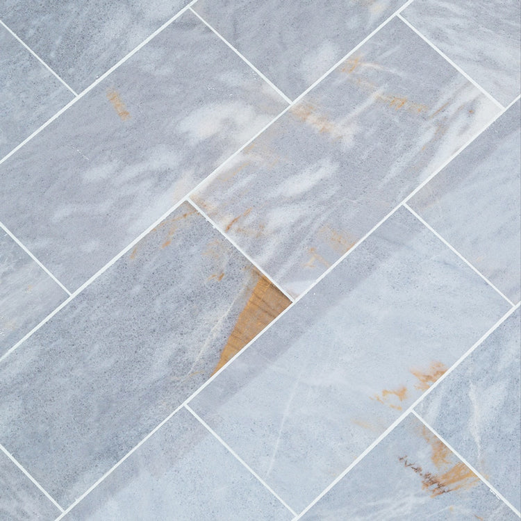 Fume Gray Marble Floor and Wall Tile - Livfloors Collection