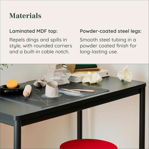 Functional Home Office Desk with Effortless Assembly Design