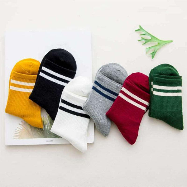 Funny Cute Cotton Crew Socks Women Fashion Colorful  Retro Long Socks New Year Christmas Gifts For Men And Women