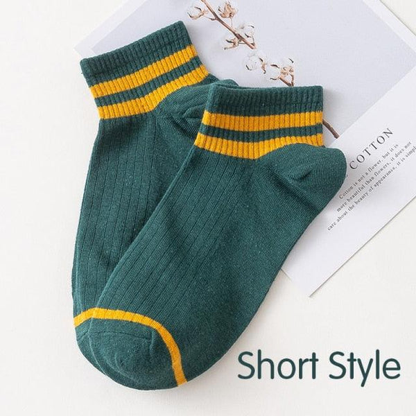 Funny Cute Cotton Crew Socks Women Fashion Colorful  Retro Long Socks New Year Christmas Gifts For Men And Women