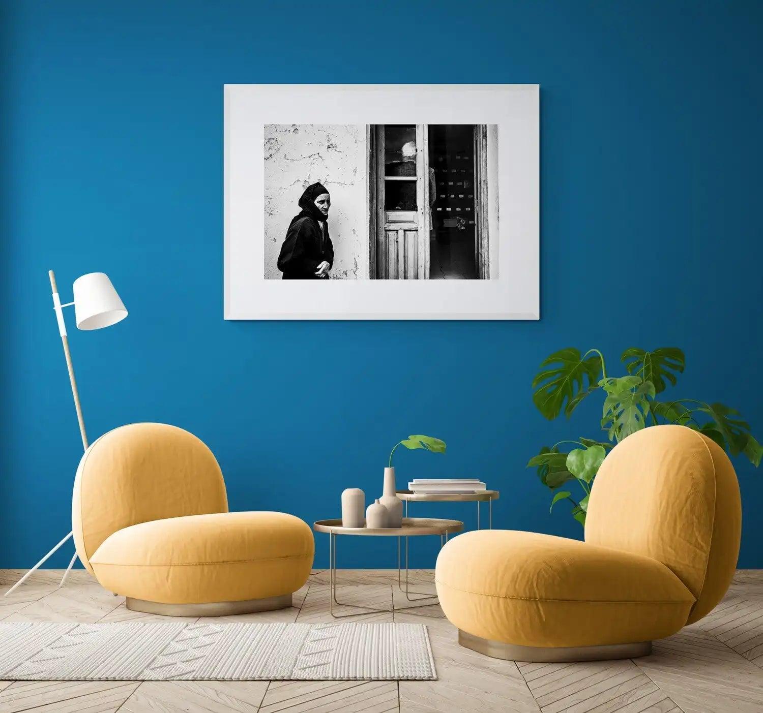Limited Edition numbered and signed. Ossuary in Olympos, Karpathos, Dodecanese | Black-and-white wall art photography from Greece