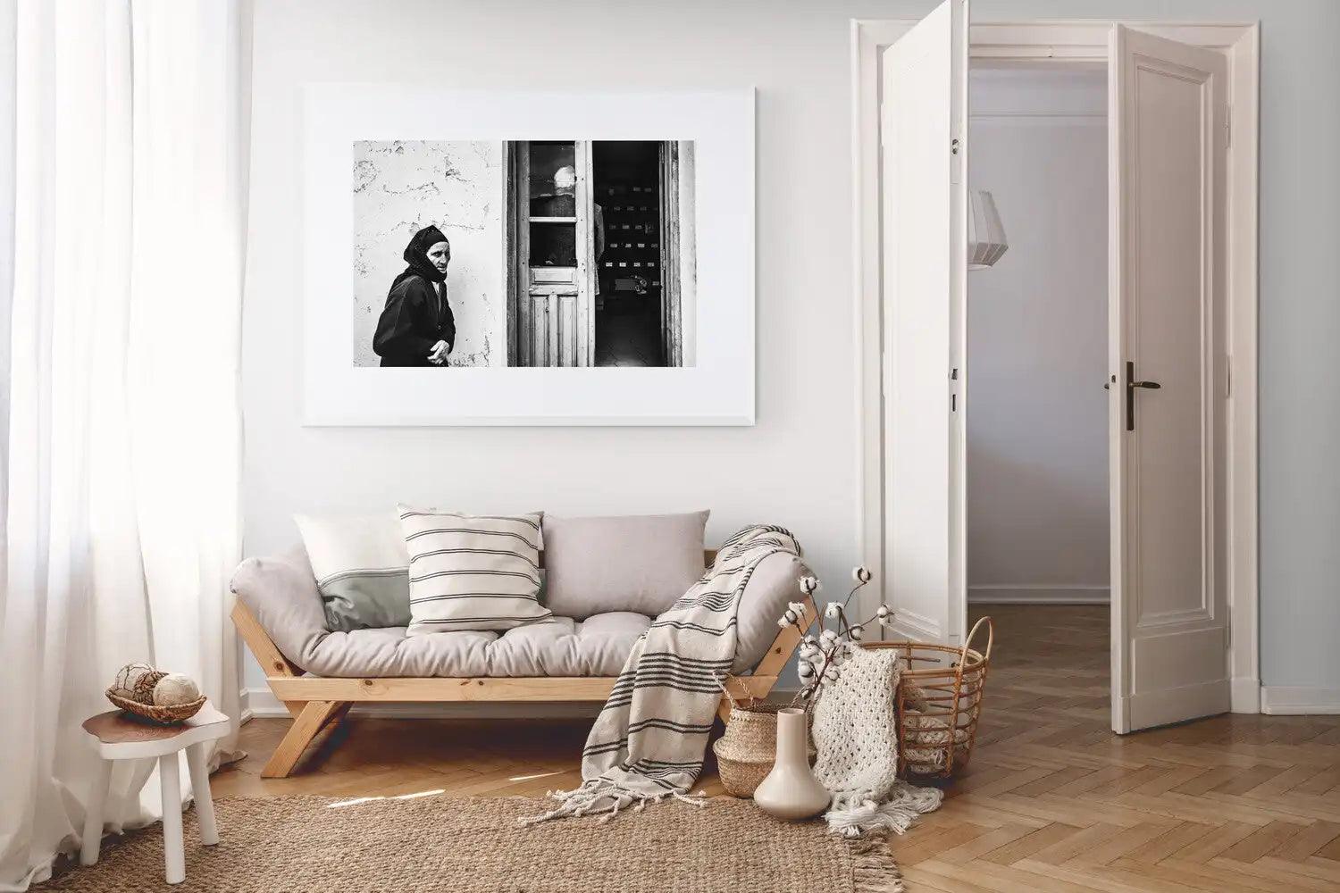Limited Edition numbered and signed. Ossuary in Olympos, Karpathos, Dodecanese | Black-and-white wall art photography from Greece
