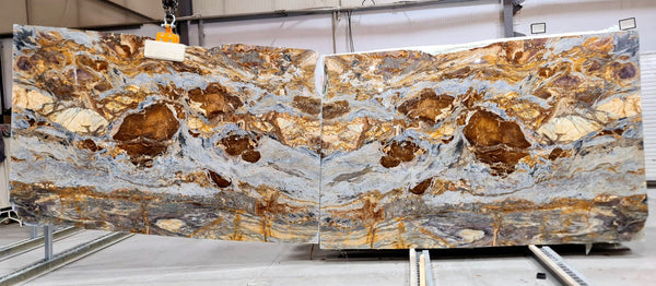 Fusion Blue Bookmatching Marble Slabs Polished - Full Truckload