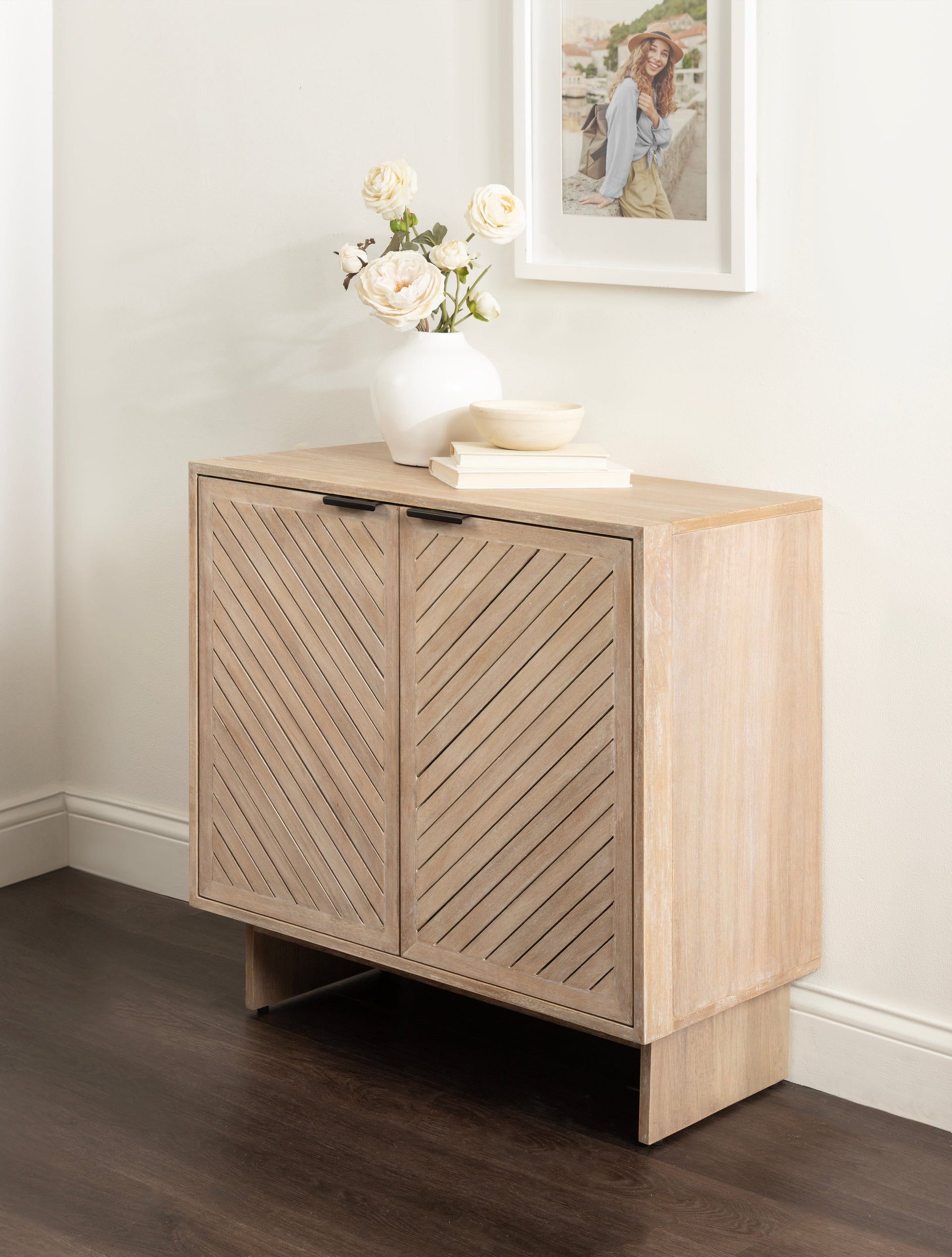Mezzeta Wood Floor Storage Cabinet