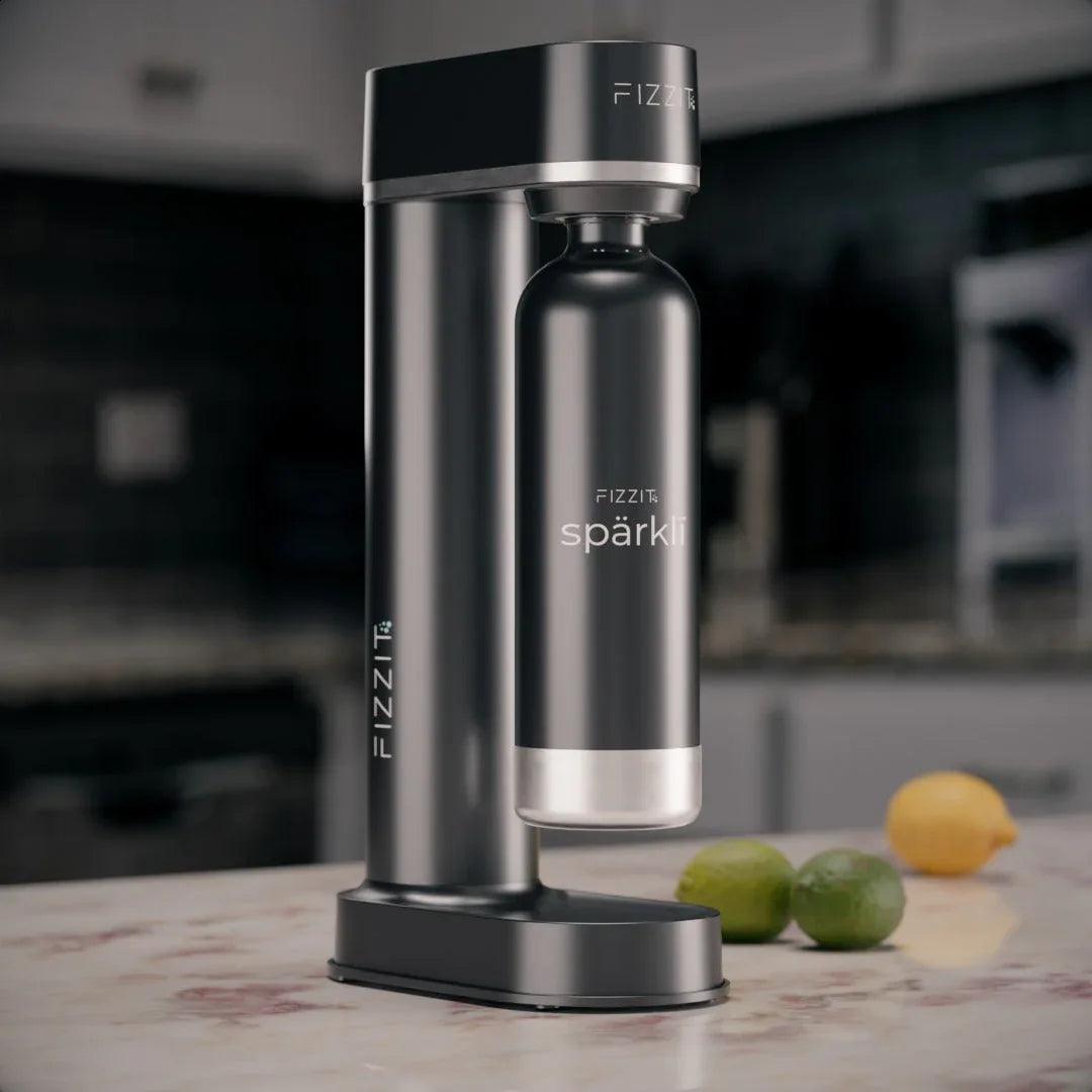 Fizzit Spärklï Carbonated Water Soda Maker with Stainless Steel Bottle Included - Gifts for You 'n Me
