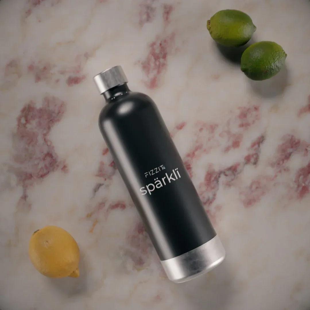 Fizzit Spärklï Carbonated Water Soda Maker with Stainless Steel Bottle Included - Gifts for You 'n Me