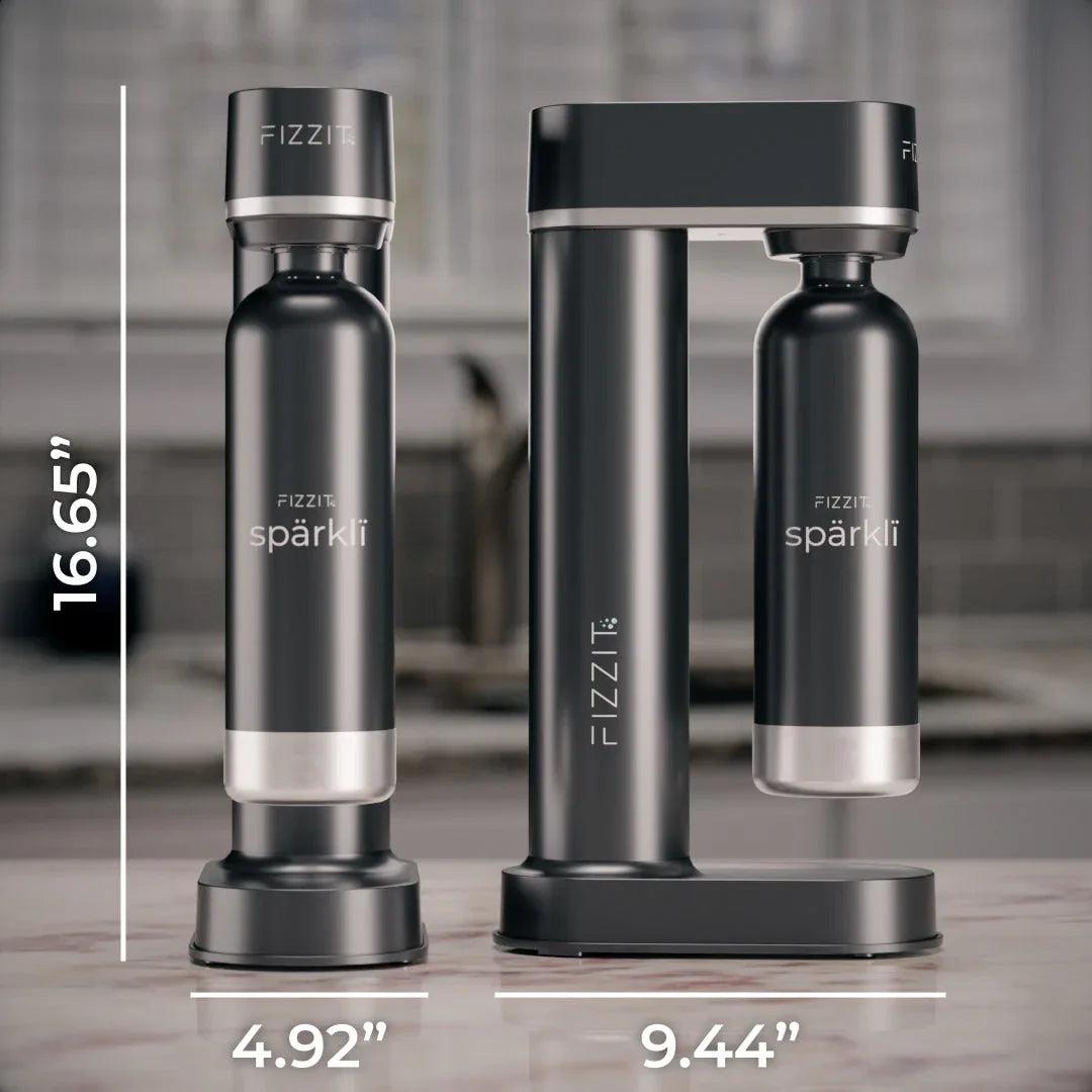 Fizzit Spärklï Carbonated Water Soda Maker with Stainless Steel Bottle Included - Gifts for You 'n Me