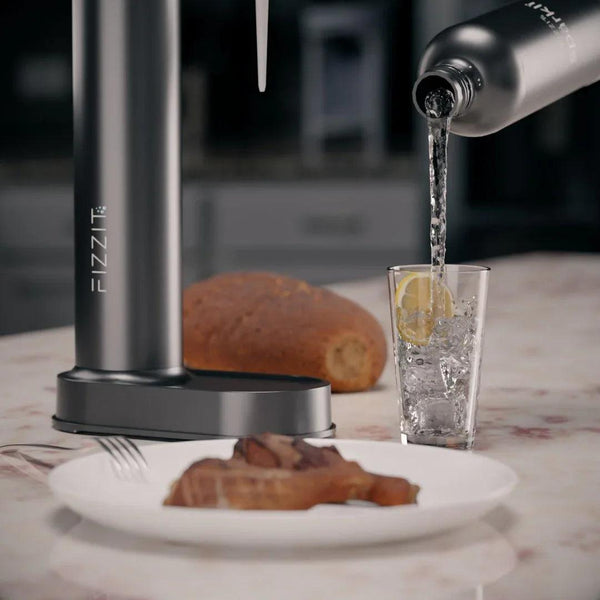 Fizzit Spärklï Carbonated Water Soda Maker with Stainless Steel Bottle Included - Gifts for You 'n Me