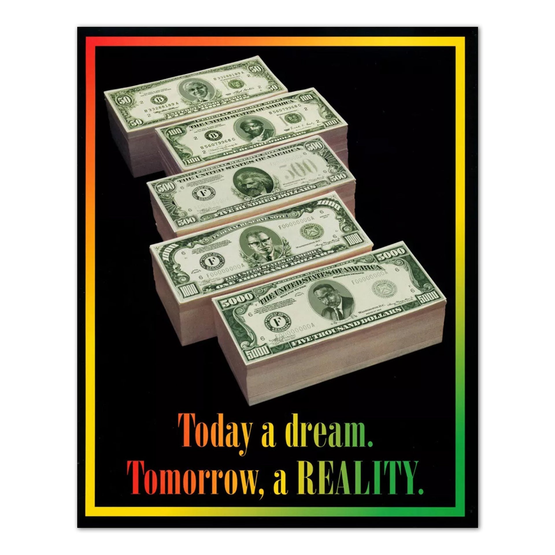 Motivational Art Print – Dream Quote 8x10 Photo Poster for Office Decor
