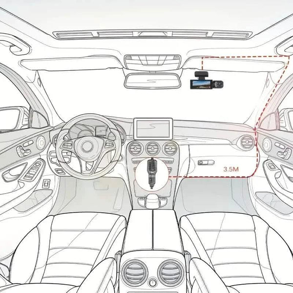 G Sensor HD Night Vision Loop Recording Wide Angle Car DVR
