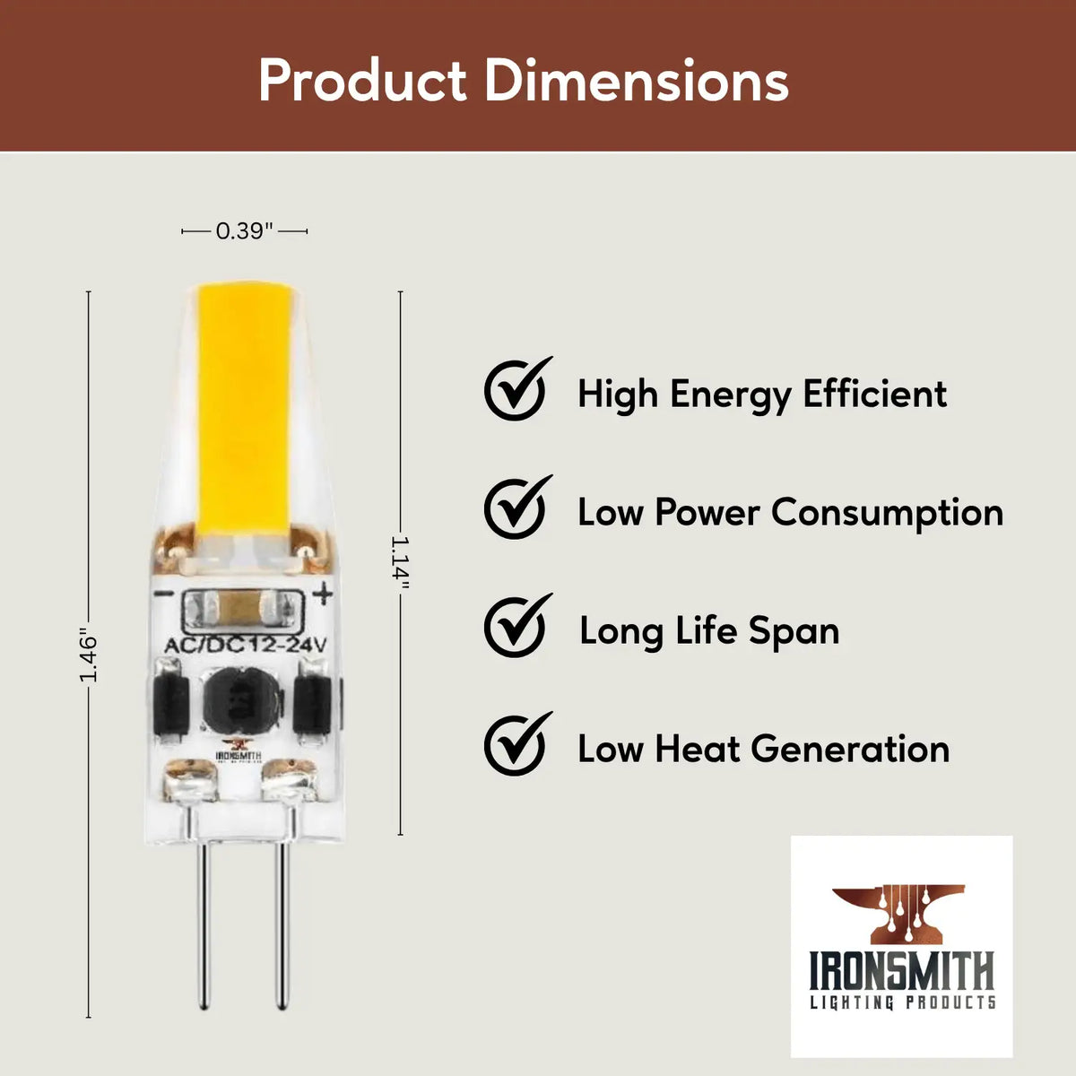 G4 JC LED Bi-Pin Bulb - Dimmable Silicon Light Bulb Types
