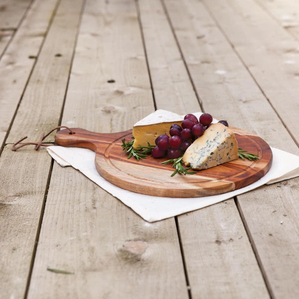 12' Acacia Wood Artisan Cheese Paddle