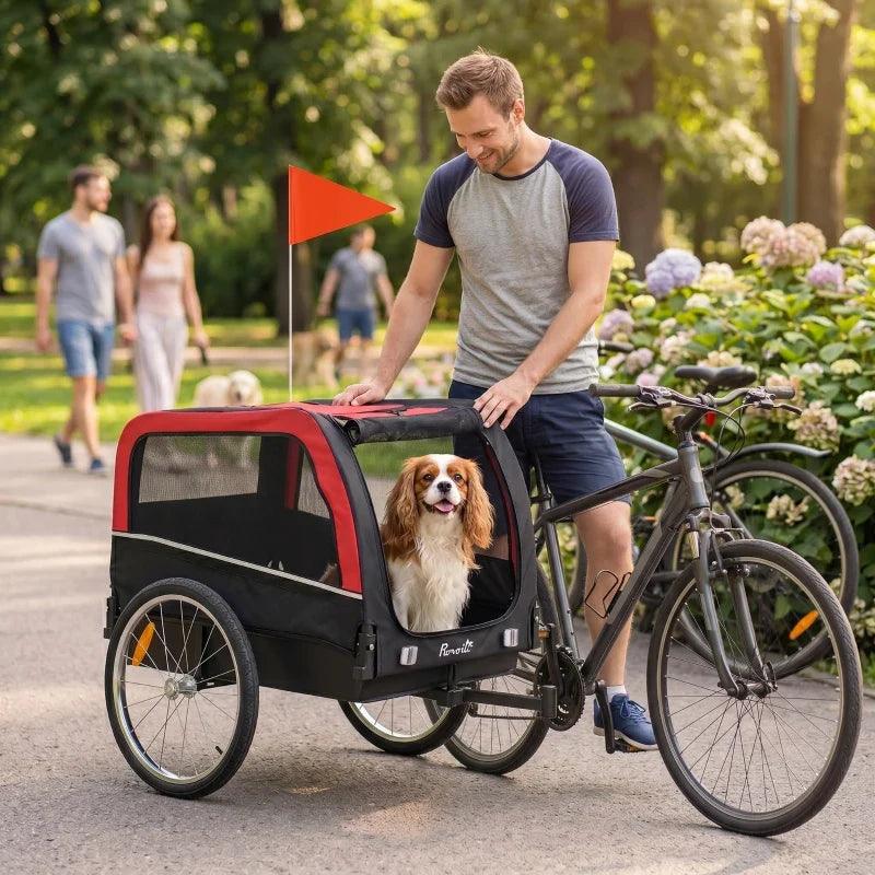 Dog Bike Trailer, Pet Cart Bicycle Carrier with 20
