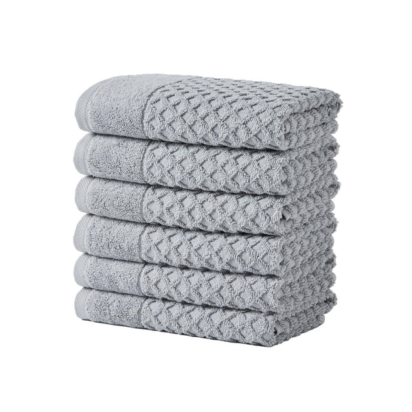 Cotton Diamond Waffle Weave Bath Towel Set - Grayson Collection