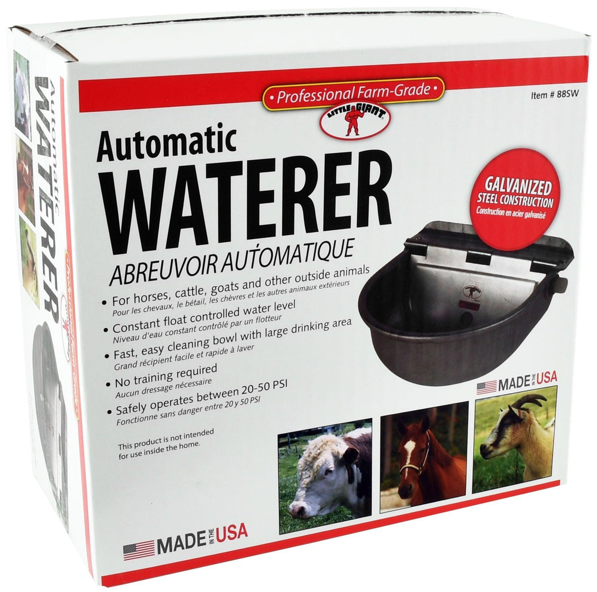 Galvanized Steel Automatic Waterers (& Replacement Parts)