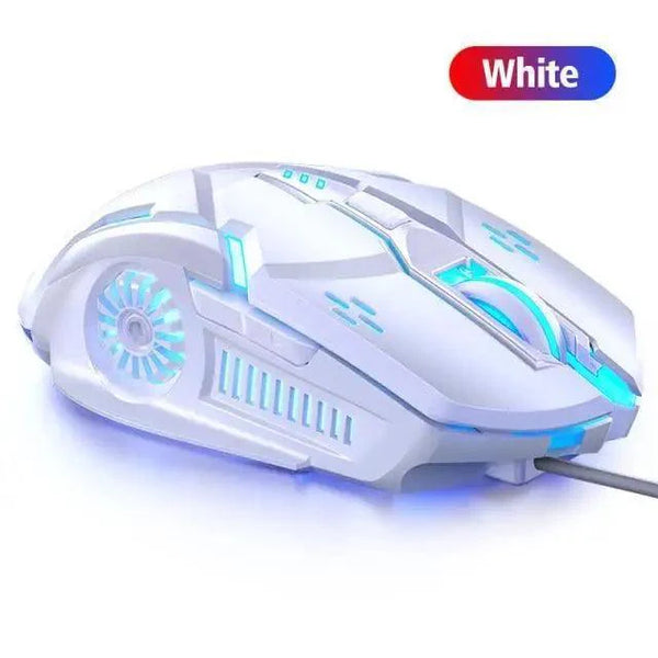 Gaming LED Wired Mechanical Mouse 6 Button With Backlight Ergonomic Cool Mouse Design For Laptop And Computer