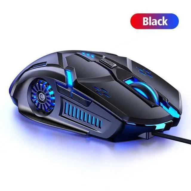Gaming LED Wired Mechanical Mouse 6 Button With Backlight Ergonomic Cool Mouse Design For Laptop And Computer