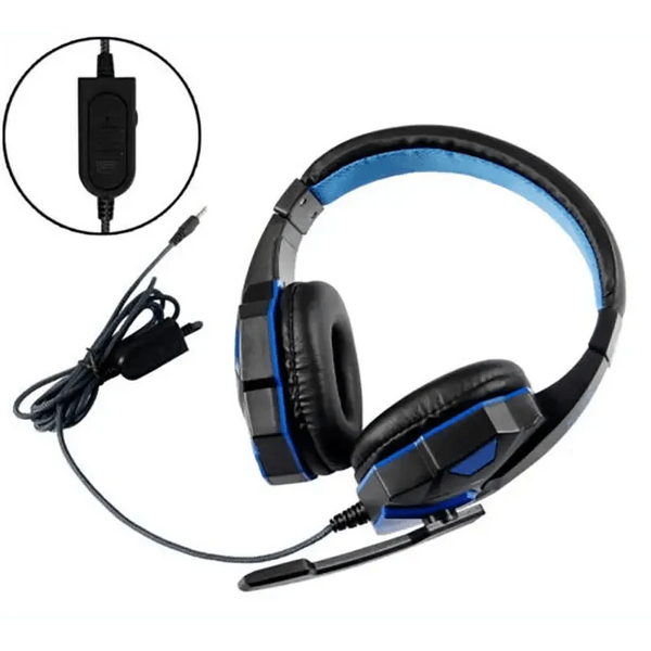 Gaming Red Black Wired Headset Stereo Gamer Headphone  Noise Cancelling Over Ear Headphones With Mic LED Light Bass Surround Soft Memory Earmuffs For Laptop