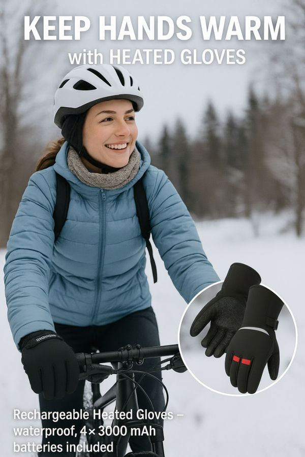Rechargeable Heated Gloves - Waterproof GOODSPHORIA.COM