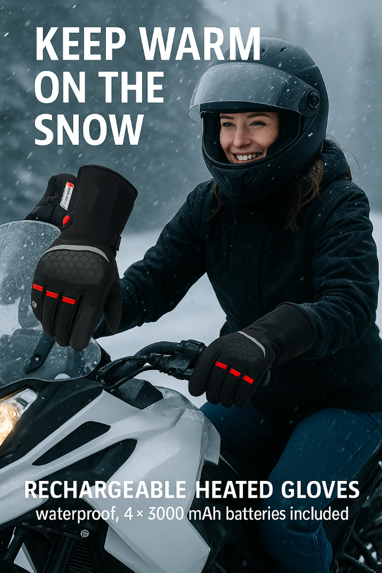 Rechargeable Heated Gloves - Waterproof GOODSPHORIA.COM