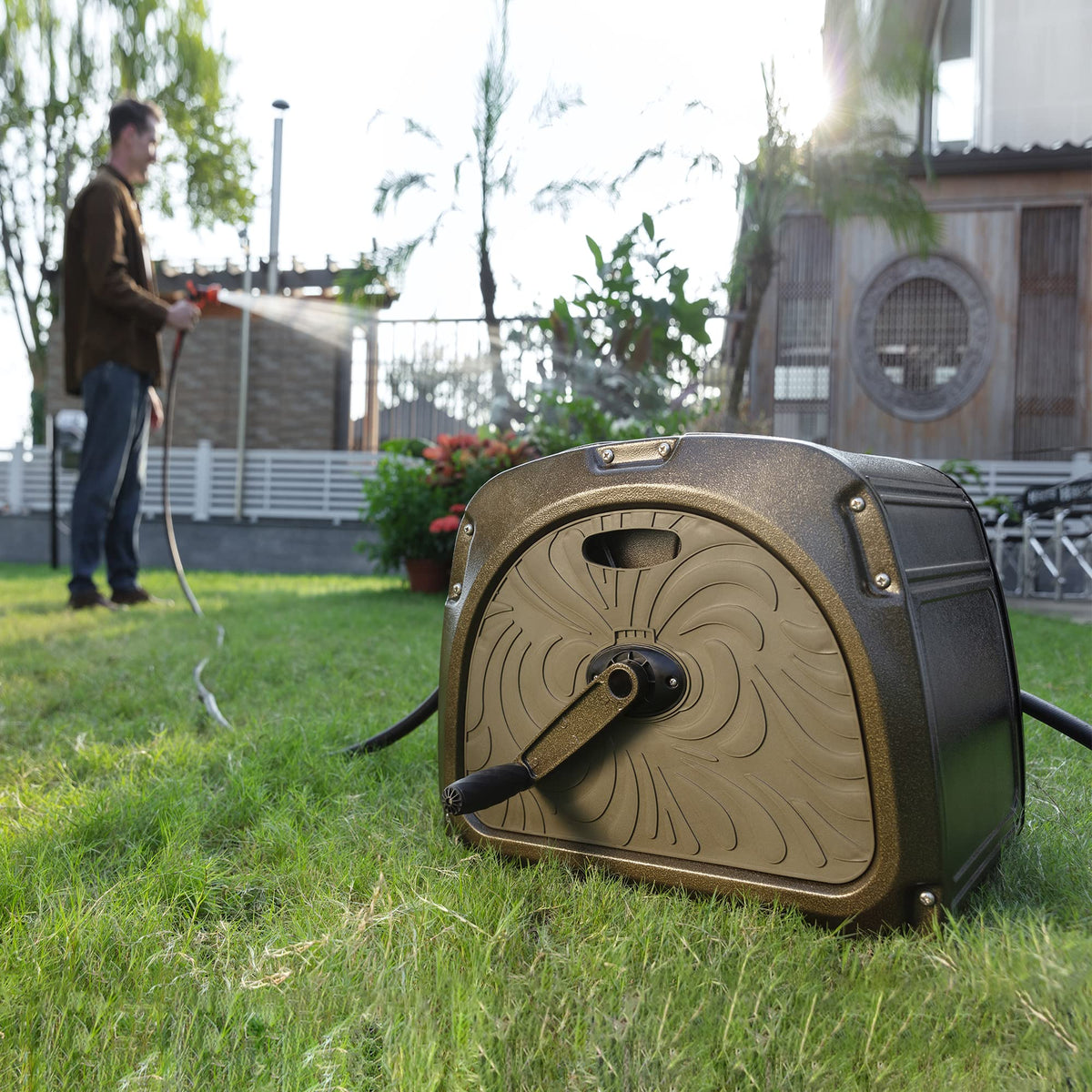 Garden Hose Reel Box-Heavy Duty