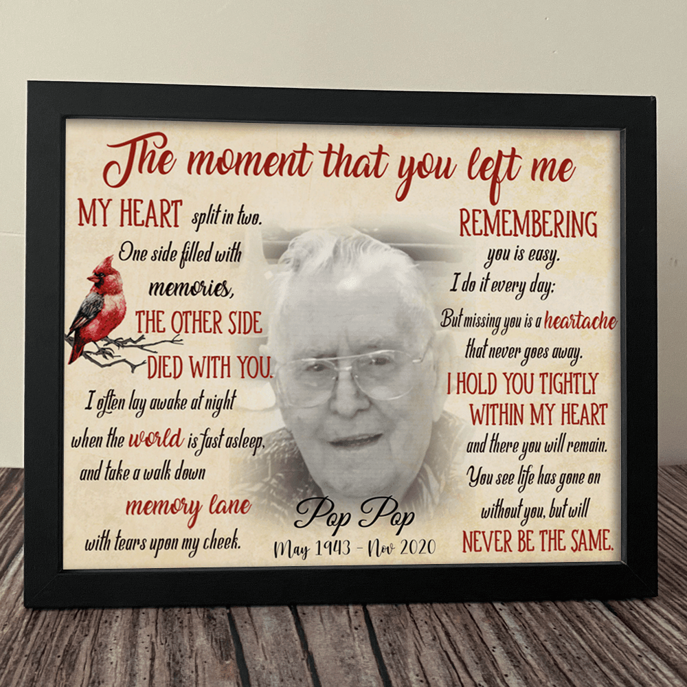 The Moment That You Left Me Family Picture Frame