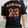 Senior 2023 Personalized Custom Backside Shirt C394 - Basic Tee / Black / S