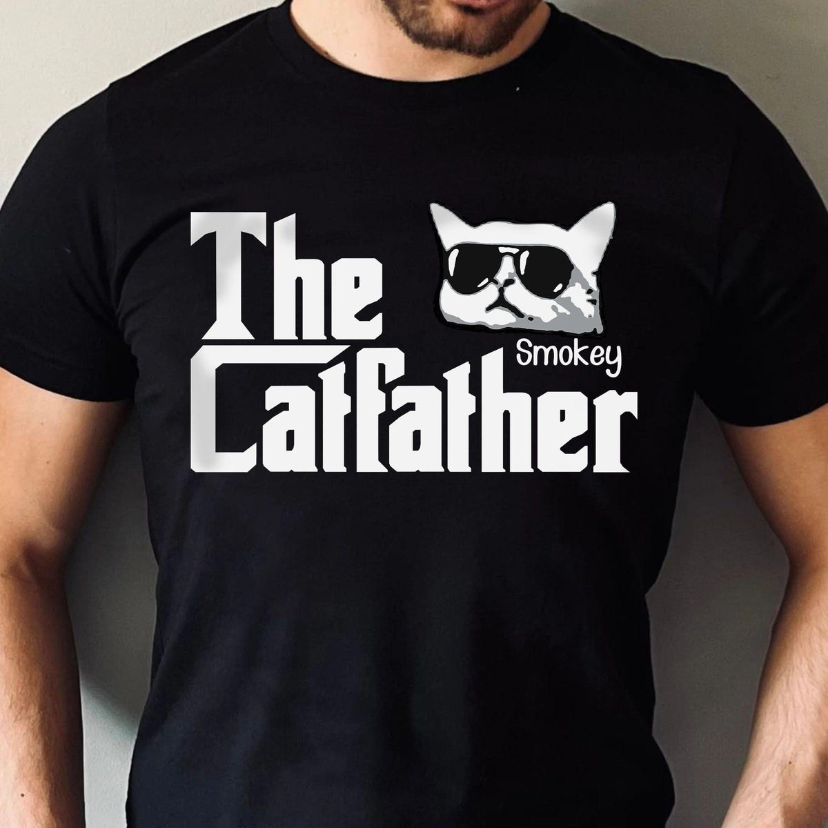 The Catfather Personalized Custom Cat Dad Shirt C553