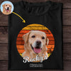 Vintage Retro Sunset Dog Shirt - Unisex T-Shirt / Black / S