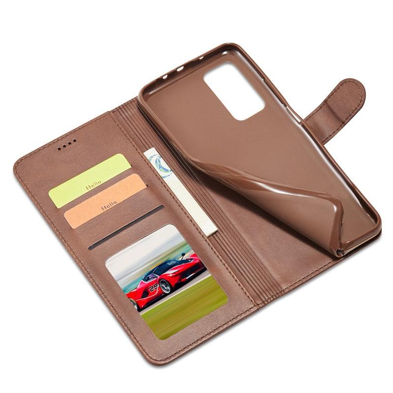 Genuine Premium Leather Detachable Magnetic Flip Cover with Card Holders Horizontal Case For Redmi Note 11 Pro 5G Case On Redmi Note 11 11S 10S 10 10C 9S 9 9T 8T 8 7 Case For Xiaomi Redmi Note11 Pro 5G Case
