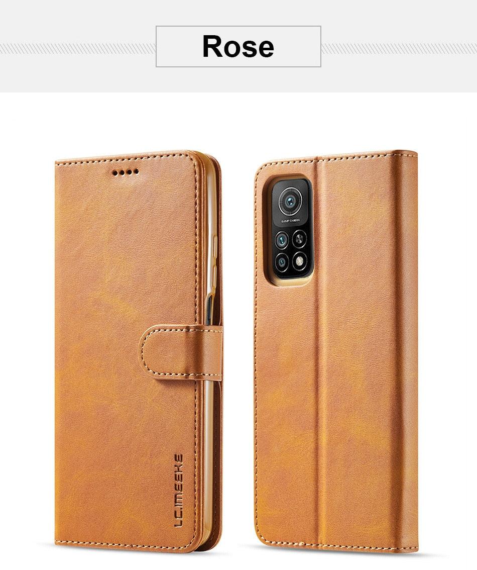 Genuine Premium Leather Detachable Magnetic Flip Cover with Card Holders Horizontal Case For Redmi Note 11 Pro 5G Case On Redmi Note 11 11S 10S 10 10C 9S 9 9T 8T 8 7 Case For Xiaomi Redmi Note11 Pro 5G Case