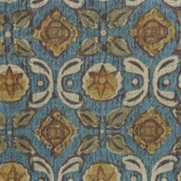 Green Block Print Tablecloth