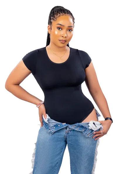 Short Sleeve Tummy Tuck Body Suit - Gifts for You 'n Me