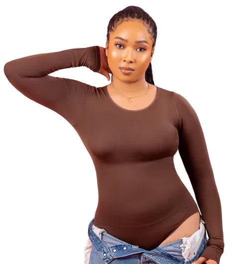 Long Sleeve Tummy Tuck Body Suit - Gifts for You 'n Me